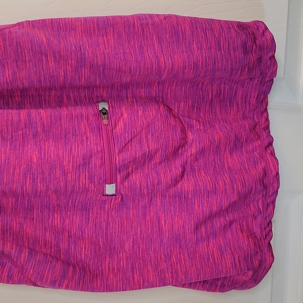 Tangerine althetic tank, pinks and purples, size small with zipper pocket - Picture 5 of 5